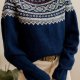 sweter w norweskie wzory S