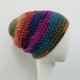 Kolorowa gruba czapka smerf ręcznie robiona