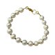 Ponadczasowa bransoletka z pereł ze złoconym wykończeniem c1325