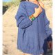SWETER OVERSIZE BABY BLUE