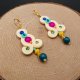 Waniliowo-kolorowe kolczyki sutasz