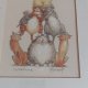 Minter Kemp England humorystyczna ilustracja print koty