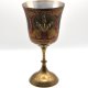 Zjawiskowy indyjski emaliowany kielich metal