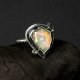 Wolfmoon srebrny pierścionek z opalem