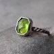 Lemon I srebrny pierścionek z peridotem