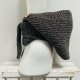 Balaclava kominiarka kaptur z szalikiem zamiast czapki handmade