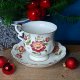 Filiżanka i spodek porcelana kostna Royal Ascot wzór Indian Rose