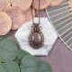 Miedziany wisiorek wire wrapping z mookaitem #540