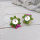 Kolczyki sztyfty z miniaturowymi kwiatkami z gliny polimerowej