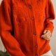Czerwony kardigan vintage M/L