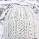CZAPKA BEANIE MELANŻ ECRU