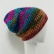 Kolorowa gruba czapka smerf ręcznie robiona