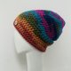 Kolorowa gruba czapka smerf ręcznie robiona