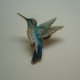 EMALIOWANA PIN PRZYPINKA BROSZKA PTAK KOLIBER