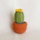 Mała dekoracja handmade – szydełkowy kaktus w doniczce