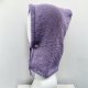 Balaclava oversize kominiarka kaptur zamiast czapki z merino piękny liliowy