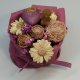 Flowerbox - bukiet kwiatów - wosk - prezent - rękodzieło