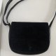 Mała skórzana torebka (czarny zamsz).