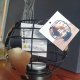 nowy świecznik metalowy globus tealight