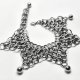 Bransoletka chainmaille z kuleczkami stal chirurgiczna szeroka