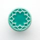 Ceramiczna gałka do mebli miętowo-turkusowa, wz.3