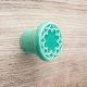 Ceramiczna gałka do mebli miętowo-turkusowa, wz.3