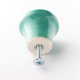 Ceramiczna gałka do mebli miętowo-turkusowa, wz.3