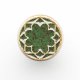 Ceramiczna gałka do mebli zielono-brązowa, wz.3
