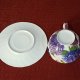 Carmani duża filiżanka  i spodek z porcelany wzór bzy