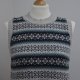 zimowa sukienka sweter M L Shetland