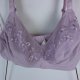 Damart liliowy miękki biustonosz bez fiszbin 42C / 95C
