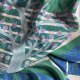100 % Silk scarf made in France  oryginalna jedwabna chusta tulipanowe drzewo w ciekawie złożonych barwach wysoka jakość jedwabiu