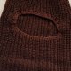 Dzianinowa kominiarka czapka balaclava brąz snowboard narty street style unisex Hp224