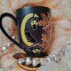 Ręcznie malowane planetarne koty kubek 300 ml.