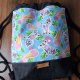 Patchworkowy plecak worek z upcyclingu wesołe jednorożce + breloczek