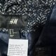 690zł wełna moher elegancki płaszcz midi melanż H&M ponadczasowy fason Hu105