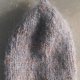 Beanie szaruga z beżem moherowa czapka handmade