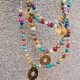 LIŚĆ MIŁORZĘBU - kolorowy | Korale | Ręcznie robiony naszyjnik w Pracowni DomilkowyDomek