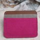 Różowe etui na karty i dokumenty | ręcznie robione