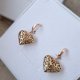 kolczyki ORNAMENT HEARTS- różowe złoto 18K