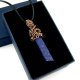 Wisiorek wire wrapping z lapis lazuli