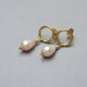 Pearls [peach] perły vol. 26 - kolczyki