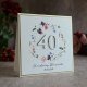 Personalizowana kartka na 40 urodziny, BH 70
