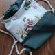 Mały Workoplecak z upcyclingu "Mini Rose Garden"