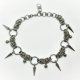 Choker z kolcami i koralikami chainmaille – stal chirurgiczna, masywny gothic punk, custom rozmiar