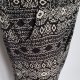 Spodnie damskie boho etniczne czarno-kremowe wzory azteckie z gumką i kieszeniami M / L Hv260