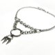 Goth industrial necklace stal chirurgiczna kolce handmade edgy y2k