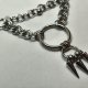Goth industrial necklace stal chirurgiczna kolce handmade edgy y2k
