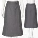 100% wełna spódnica vintage Cache D’Or szara midi old money style 36 S Hu78