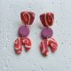 "Essa" - kolczyki z gliny polimerowej.